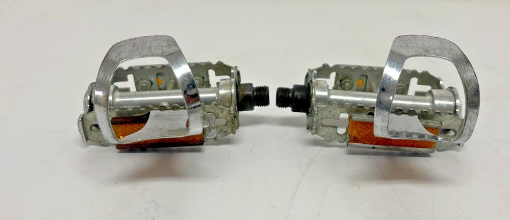 Vintage Maillard Silver Aluminum/Steel Platform Pedals Christophe Mini Cages