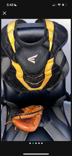 Easton Elite x Catcher's Set Black/Yellow (Used)