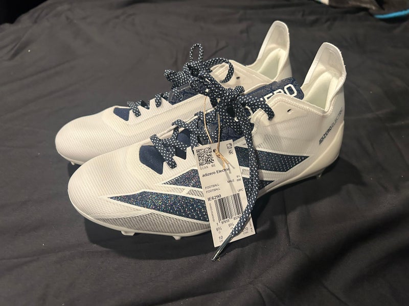 White Men's Size M 10.0 (W 11.0) Adidas adizero electric Cleats (New)