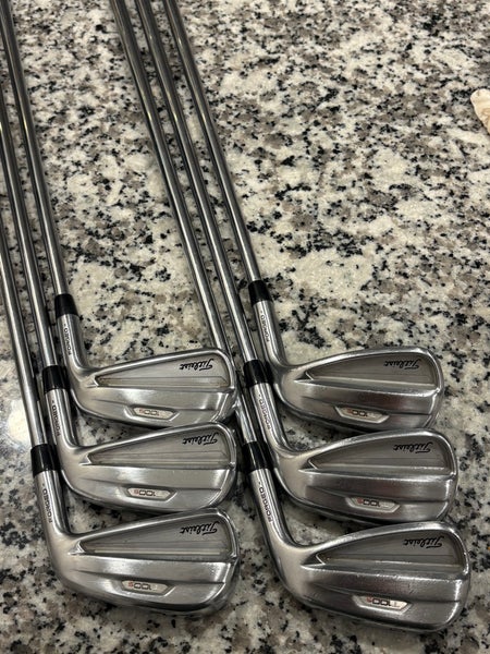 Men's 2023 Titleist T100S Right Handed Iron Set Stiff Flex Steel Shaft 37" (Used)