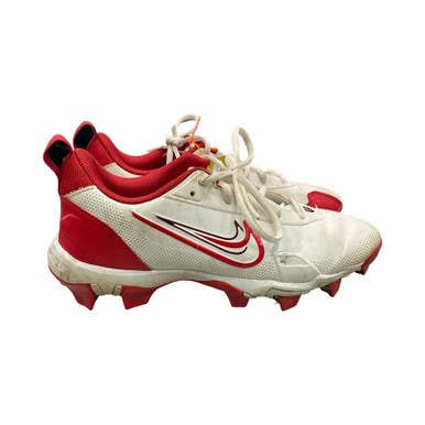 Used Nike TROUT BB/SB Cleats Red And White Junior 06 11859-S000030414