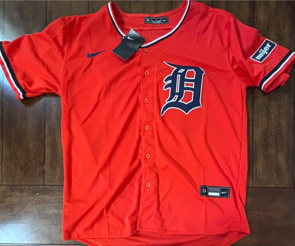Detroit Tigers Kerry Carpenter  Adult Medium (Orange) Alternate Jersey NWT