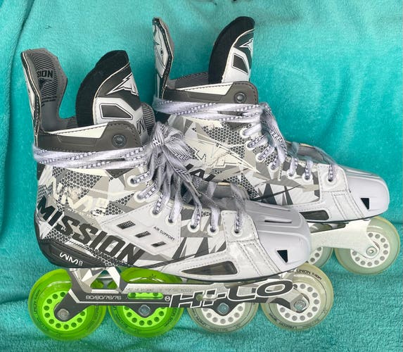 Mission Inhaler WM03 Inline Skates Wide Width Size 6.5 (Used)