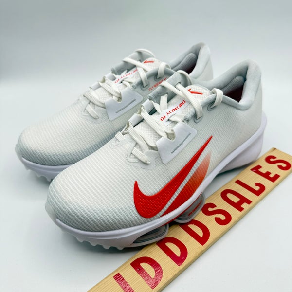 Nike Air Zoom Infinity Tour Flyweave Golf White Orange Hj7573-112