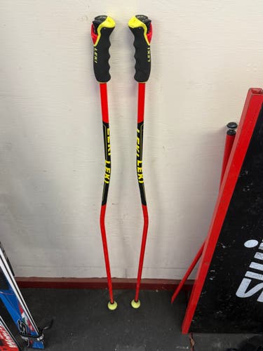 130cm 2023 Leki Racing World Cup carbon GS Ski Poles (Used)