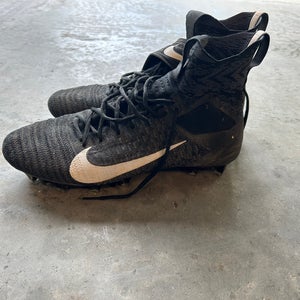 Men's Size M 12.5 (W 13.5) Nike Alpha Menace Elite 2 High Top Molded Cleats (Used)