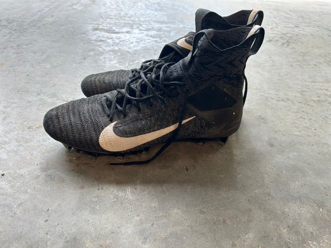 Men's Size M 12.5 (W 13.5) Nike Alpha Menace Elite 2 High Top Molded Cleats (Used)