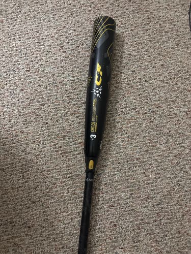 2020 DeMarini CF Composite BBCOR Certified Bat (-3) 30 oz 33" ROLLED and SHAVED w/ new lizard skin