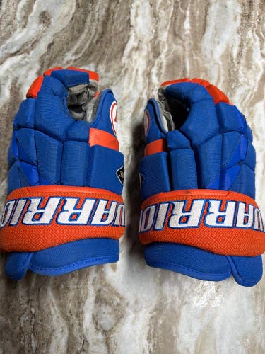 Warrior Surge Limited Edition Gloves 15" Blue/Orange/White (Used)