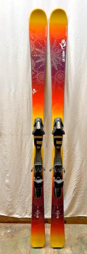 K2 Luv Machine 74 Ti 160cm 121-74-107 Speedrocker Skis Fischer XTR 10 Bindings