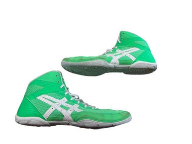 Used Asics Wrestling Shoes Green Senior 10 11873-S000235551
