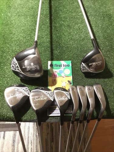 Callaway Left Handed Ladies Solaire Set (D, 3W, 5W, 7W, 5H, 8-PW-SW) Graphite LH