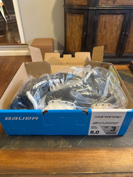 NEW Bauer Supreme Shadow Hockey Skates size 8 Fit 3. (Steel NOT included)