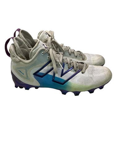 Used New Balance LAX Cleats Mens White Senior 12 11347-S000267673