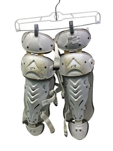 Used Rawlings RAWLINGS SHIN GUARDS Catchers Leg Guards White Youth 11347-S000267657