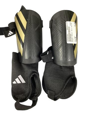 Used Adidas Soccer Shin Guards Youth Black MD 11347-S000267653