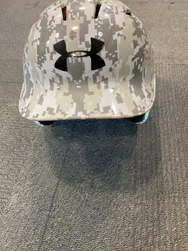 Used Under Armour CAMO HELMET Batting Helmet No Mask Grey XS/S 11614-S000235075