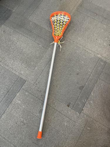 Used Brine ORANGE LACROSSE STICK Wmn Atk/Mid Complete Stick Orange 11614-S000235049