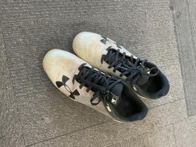 Used Under Armour BB CLEATS BB/SB Cleats White Senior 7 11614-S000235045