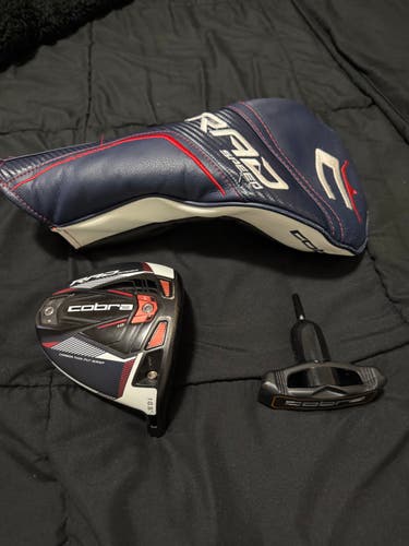Men's 2021 Cobra RAD Speed Right Handed Driver Extra Stiff Flex 10.5 Loft Graphite Shaft 45" (Used)