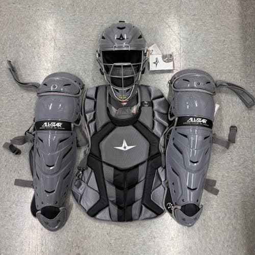 Graphite/black ALL-STAR System 7 Catcher's Set Adult (Used)