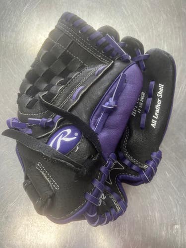 Used Rawlings HIGHLIGHT RH Throw Fastpitch Gloves Black 11 1/2" 11497-S000157210