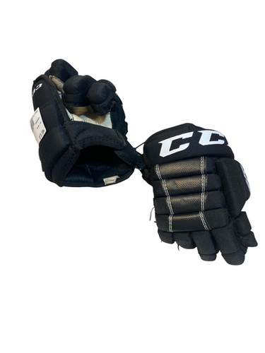 Used CCM 4R Youth Gloves Black 8" 11706-S000375559