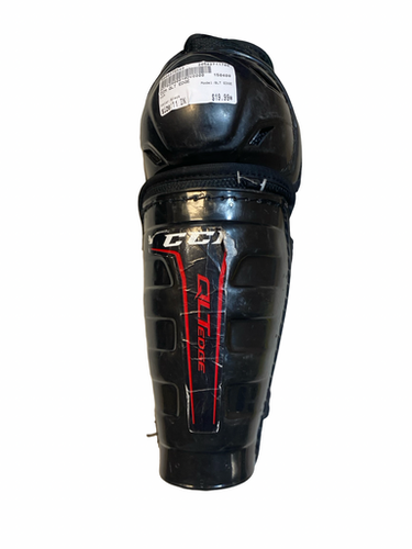 Used CCM QLT EDGE Youth Shin Guards Black 11" 11706-S000375543