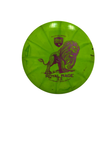 Used Discmania S-LINE ROYAL RAGE II Disc Golf Driver Neon Green 173g 11692-S000149852