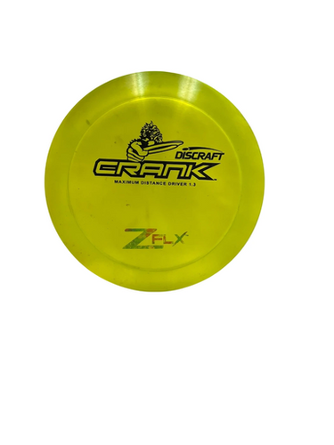 Used Discraft Z FLX CRANK Disc Golf Driver Yellow 175g 11692-S000149863