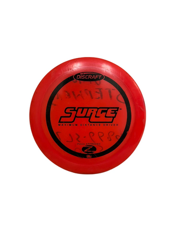 Used Discraft Z SURGE Disc Golf Driver Red 168g 11692-S000149864