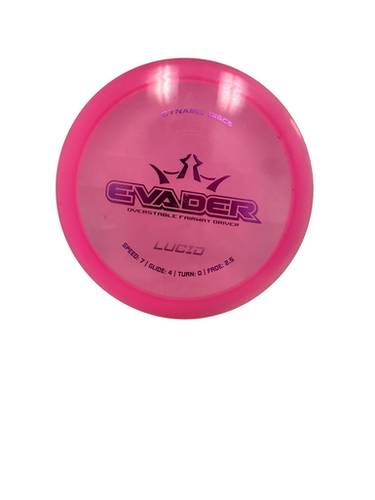 Used Dynamic Discs LUCID EVADER Disc Golf Driver Pink 175g 11692-S000149918