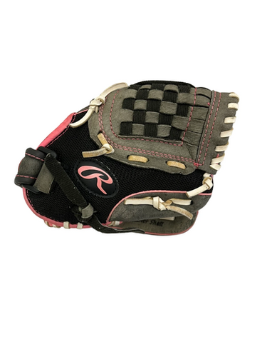 Used Rawlings STORM BB/SB Glove T-ball Black 10" 11692-S000148731