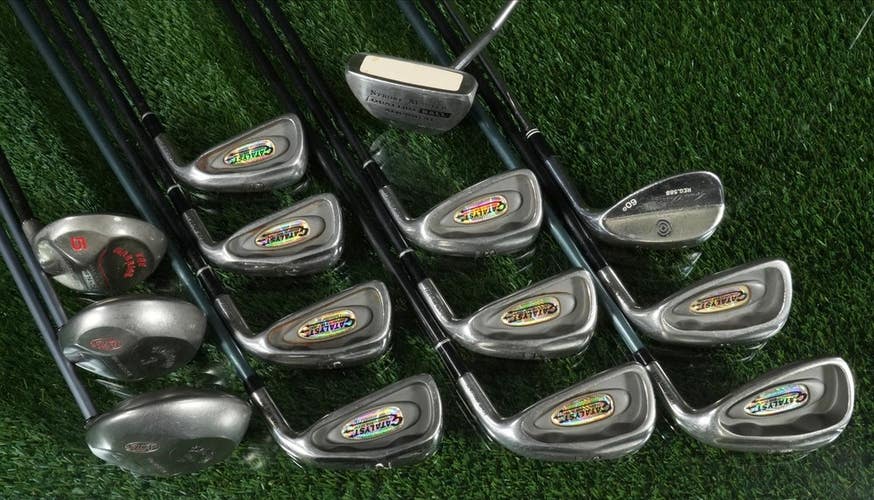 Men's 14Pc Golf Starter Set Catalyst Irons, Callaway Woods, Cleveland Wedge, RH