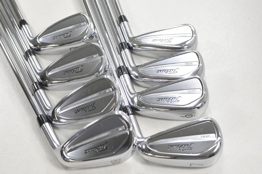 Titleist T200 2023 4-PW,48* Iron Set Stiff Flex Right Rifle 6.0 Steel # 215968