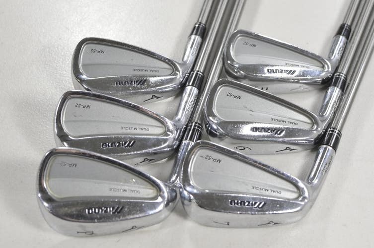 LEFT HANDED Mizuno MP-52 5-PW Iron Set SteelFiber 90 F3 Regular Flex  # 215670