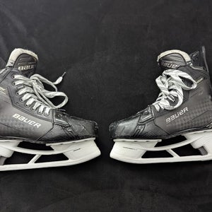 Used Bauer Supreme Shadow Hockey Skates Senior Size 9 Fit 2 (NO STEEL)