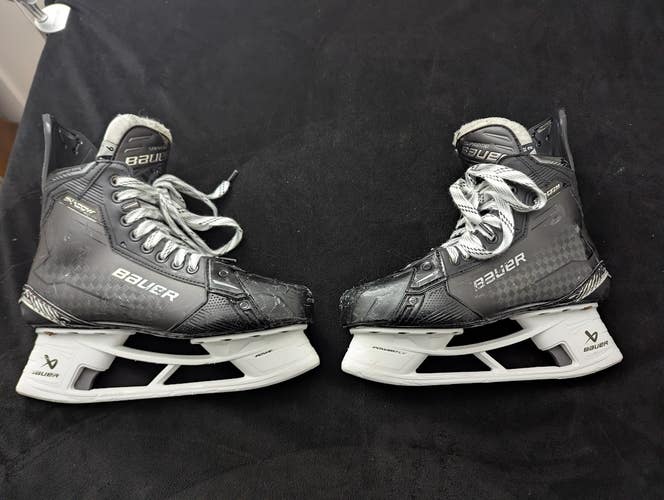 Used Bauer Supreme Shadow Hockey Skates Senior Size 9 Fit 2 (NO STEEL)