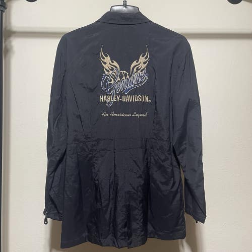 Harley Davidson Nightfall Embroidered Field Jacket NWT Size Medium (Zipper Flaw)