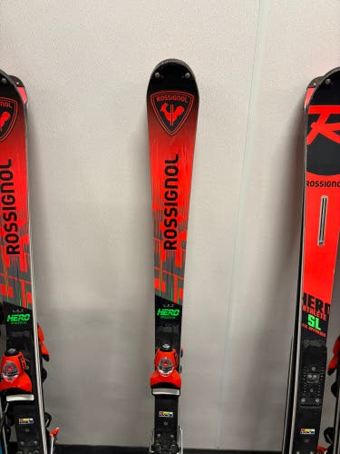 Rossignol Hero FIS SL Pro 157 cm Racing Skis With Bindings Max Din 18 (Used)