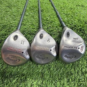 Callaway - Big Bertha - Haven Wood+ Fw9+ Fw11 -Graphite - Lady Flex - RH