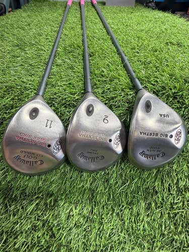 Callaway - Big Bertha - Fw3+ Fw9+ Fw11 -Graphite - Lady Flex - RH