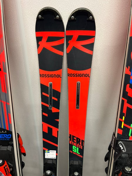 Rossignol Hero FIS SL Pro 157 cm Racing Skis With Bindings Max Din 18 (Used)