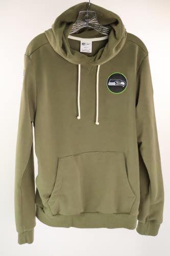 Seattle Seahawks Nike Olive 2025 Salute to Service Hoodie Men's Medium