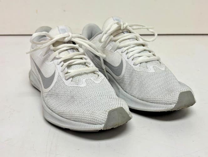 Nike Downshifter 9 White Mesh Upper Women's Running Shoes US 8.5 EU 38 EXCELLENT
