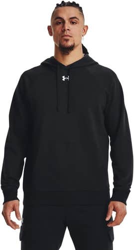 Under Armour Men's Rival Fleece Black Hoodie