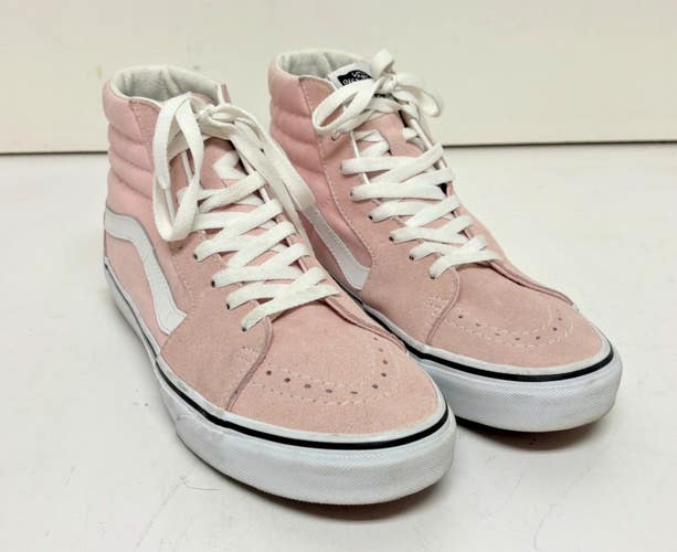 Vans SK8-Hi Pink Suede Leather Unisex Hi-Top Sneakers US 9/10.5 EU 42 EXCELLENT