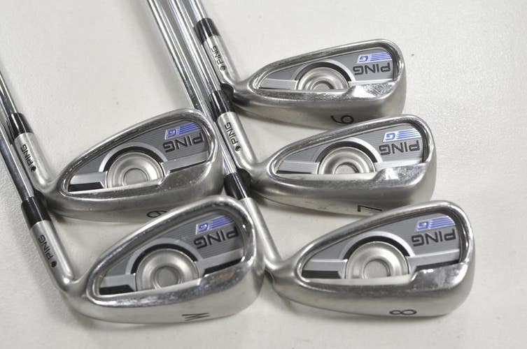 Ping G Series 6-W Iron Set Senior Flex Black Dot Right CFS Steel # 215560