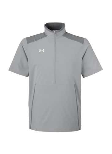 Navy Under Armour Men's Motivate 3.0 Grey Short Sleeve Half-Zip