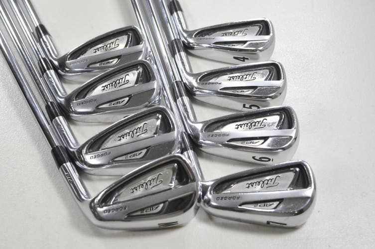 Titleist 714 AP2 4-PW,W Iron Set Regular Flex Right Rifle 5.5 Steel # 216098